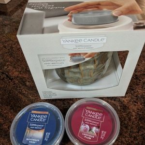 Electric yankee candle scenterpiece with 2 candle